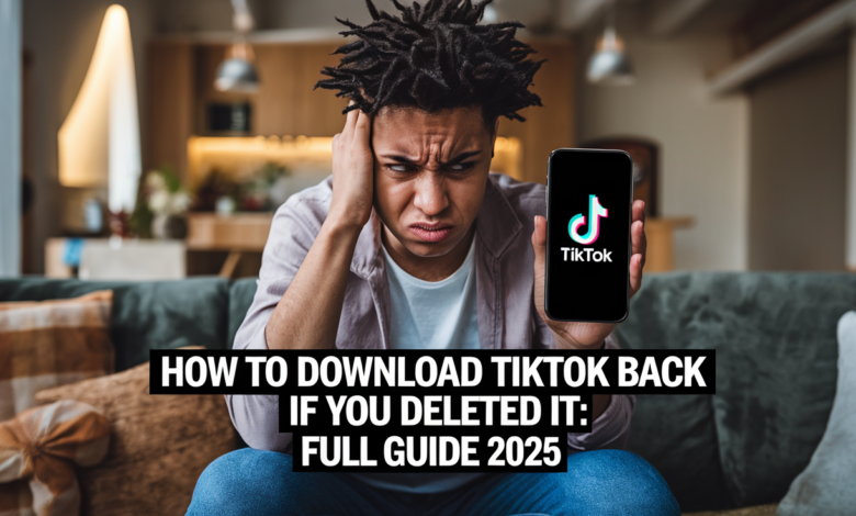 How to Download TikTok Back If You Deleted It: Full Guide 2025 1 download TikTok